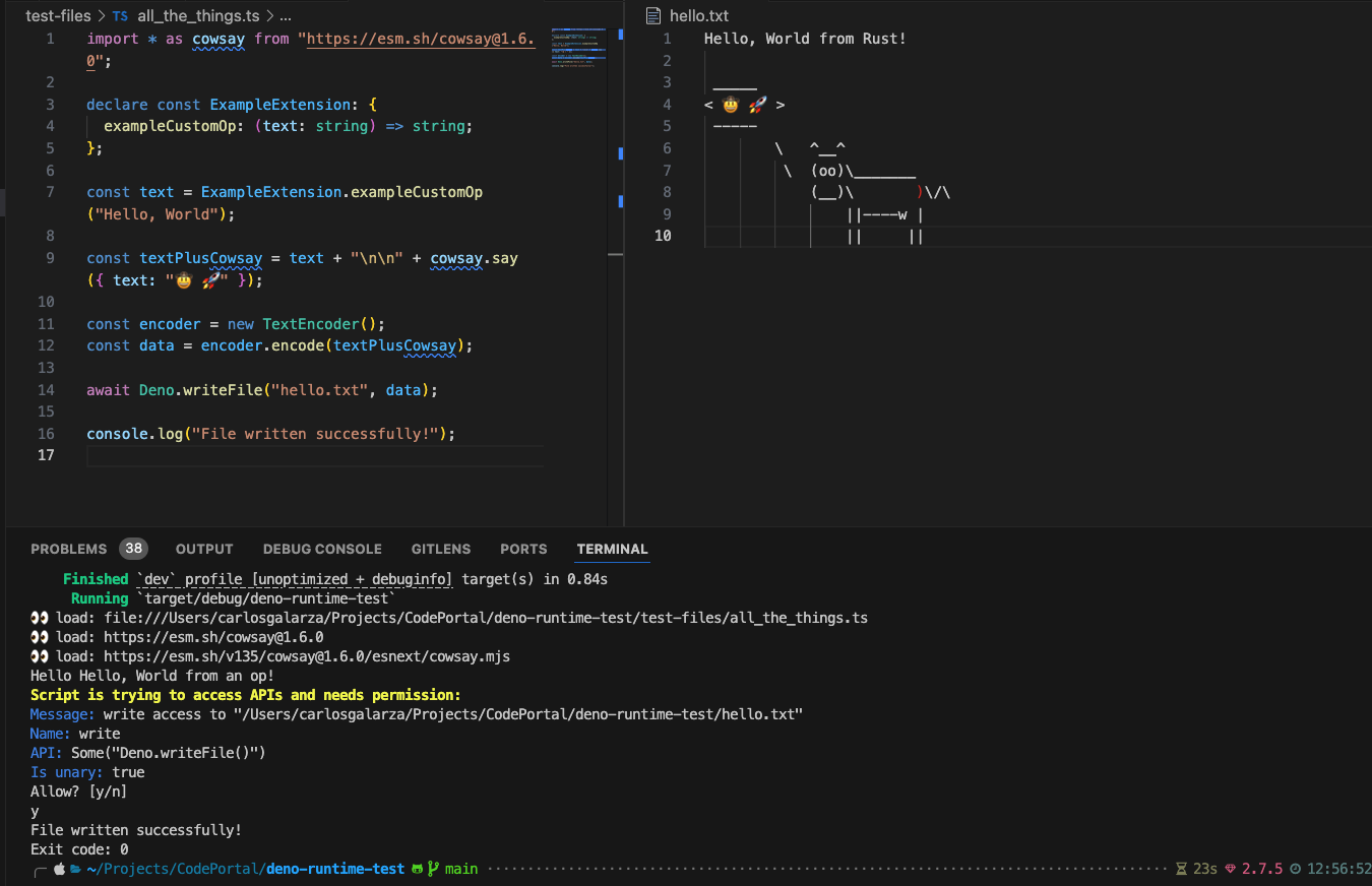 Make your own JavaScript Runtime with the Deno Runtime and Rust